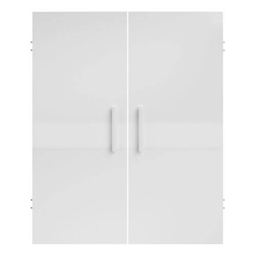Lot de 2 portes MAYENCE Blanc brillant