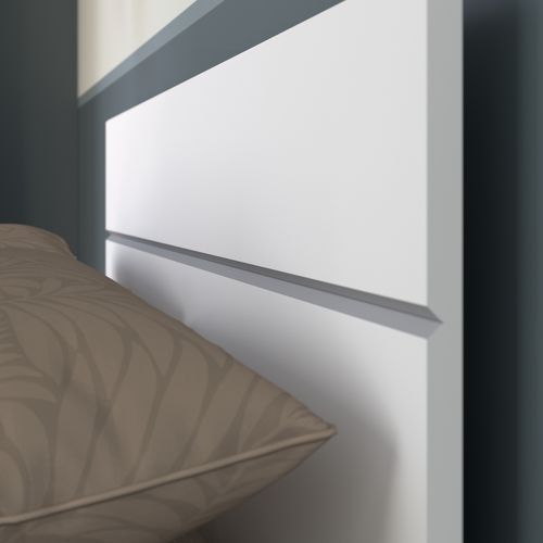 Lit 160x200 cm BRANCO blanc vue détaillée