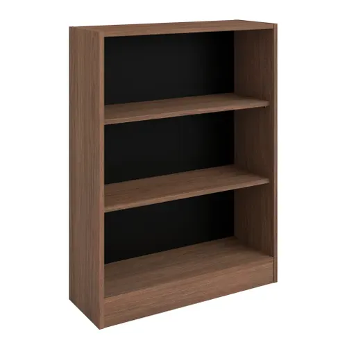 Bibus 2 tablettes MAYENCE Imitation Noyer vue 3/4