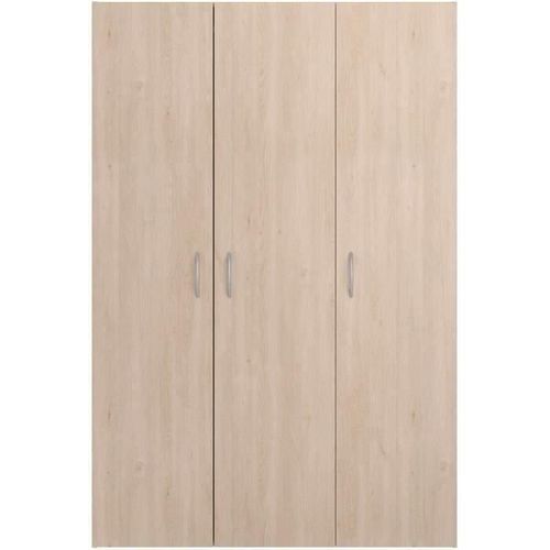 Armoire De Chambre - Easy Life - Chêne - 3 Portes - 120,2 X 180 X 49,7