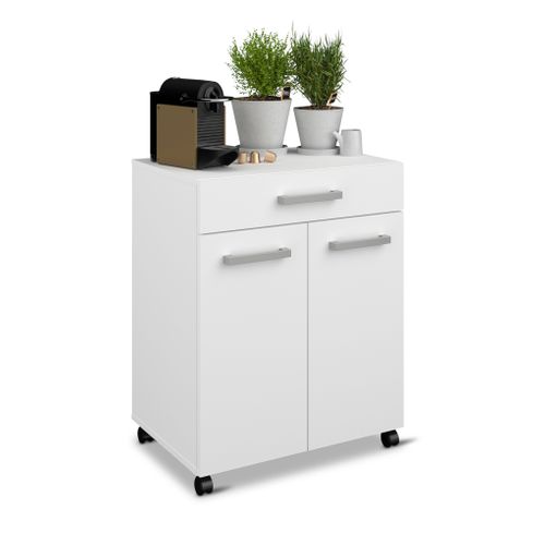 Desserte UNO blanc mat