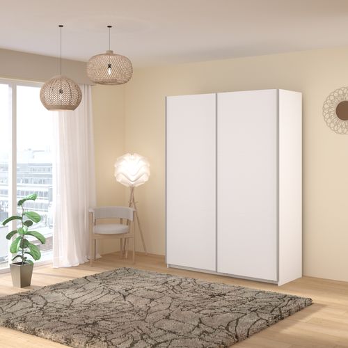 Armoire 2 portes couli. L.150 SWING blanc