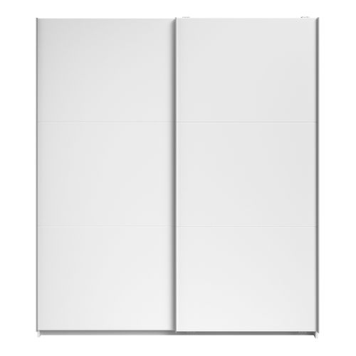 Armoire 2 portes couli. L.180 SWING blanc vue de face