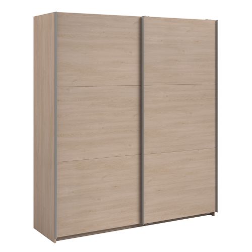 Armoire 2 portes couli. L.180 SWING imitation chêne