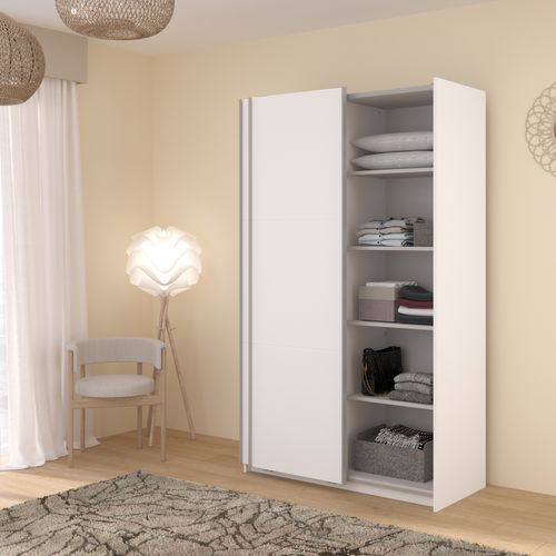 Armoire 2 portes couli. L.120 SWING blanc