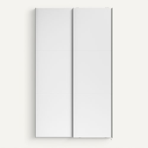 Armoire 2 portes couli. L.120 SWING blanc vue de face