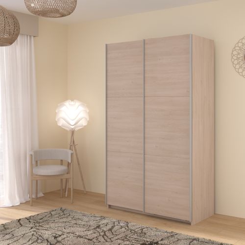 Armoire 2 portes couli. L.120 SWING imitation chêne