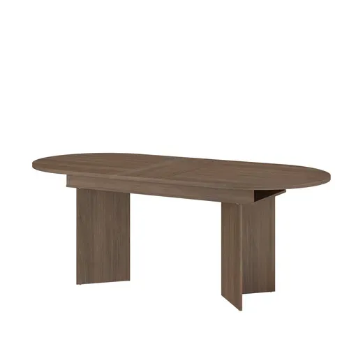 Table extensible L. 160/196 cm SERENA Imitation Noyer