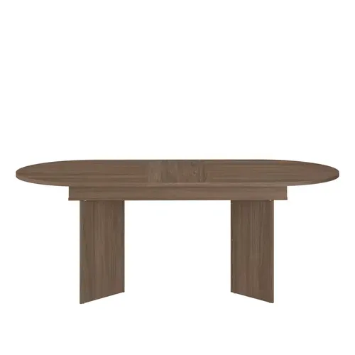 Table extensible L. 160/196 cm SERENA Imitation Noyer
