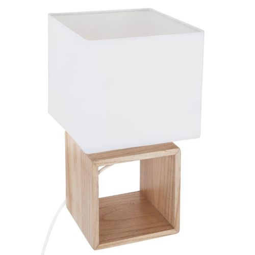 Lampe En Bois Carré