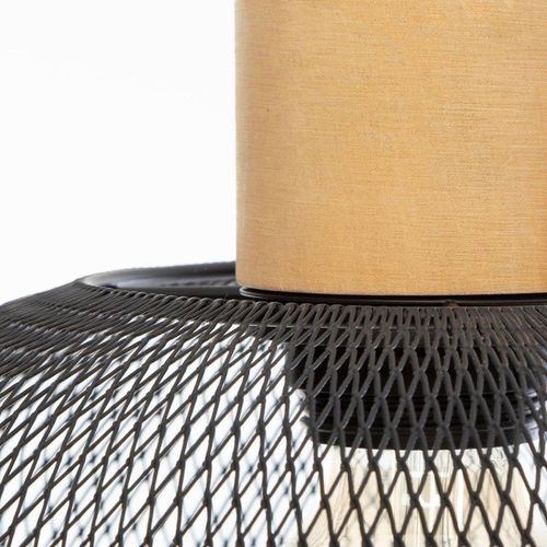 Suspension Métal Et Bois Sam Noir D30