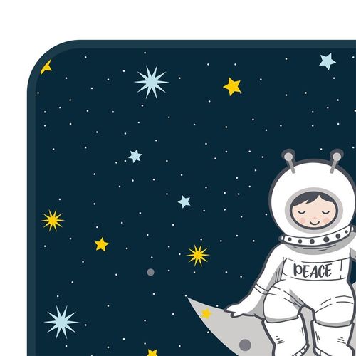 Tapis Velours 45x75 Cm Petit Astronaute