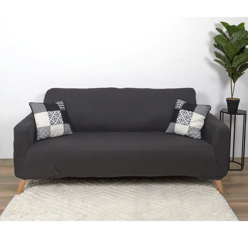 Housse De Canapé 3 Places Extensible Gris