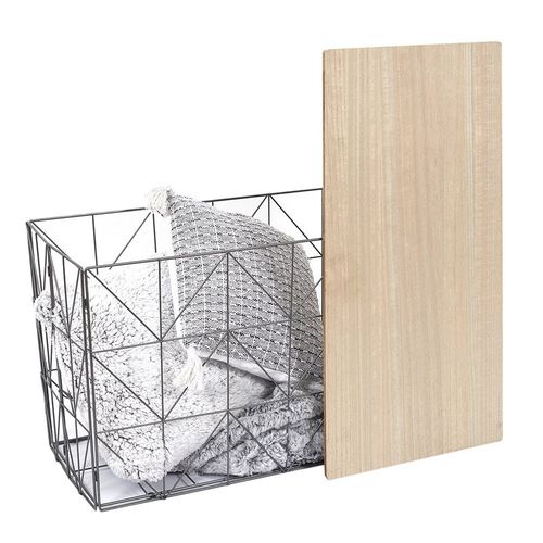 Table Pliable Filaire Gris - 80 x 40 x 46 cm