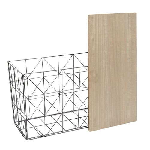 Table Pliable Filaire Gris - 80 x 40 x 46 cm