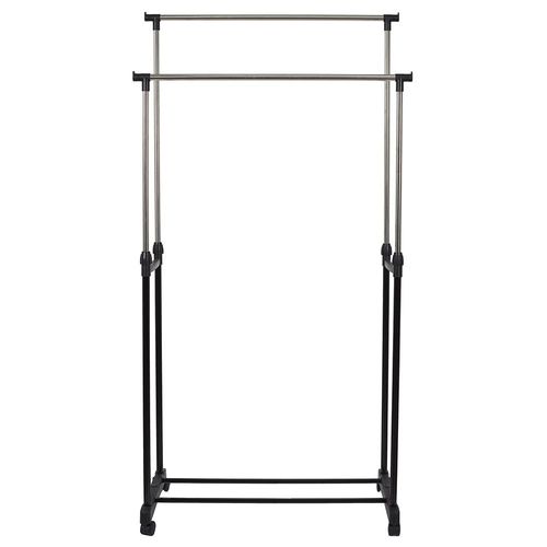 Portant Double à Roulettes En Métal