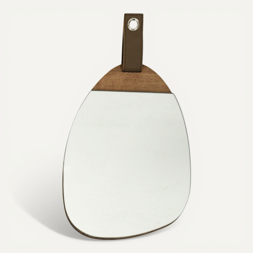 Miroir Galet Bois 20x29 Cm