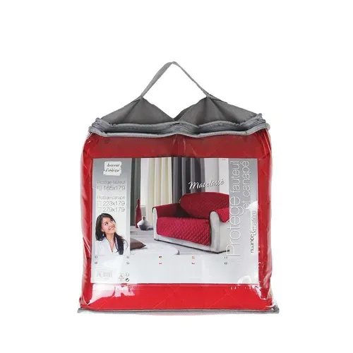 Protège Canapé 3 Places Uni Club Rouge