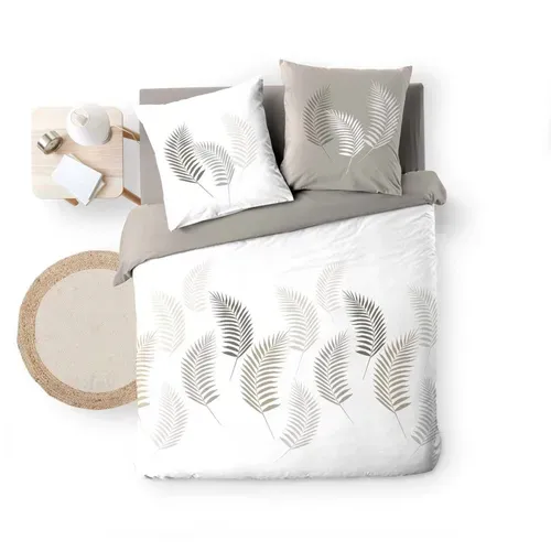 Housse De Couette 200x200 + 2 Taies Goyave Coton 57 Fils