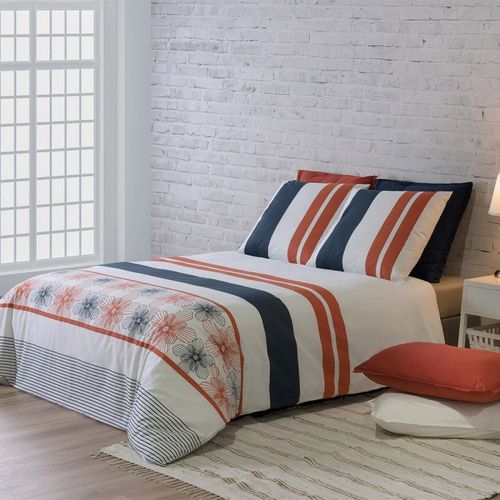 Housse De Couette 240x220 Elégance + 2 Taies Coton 57 Fils