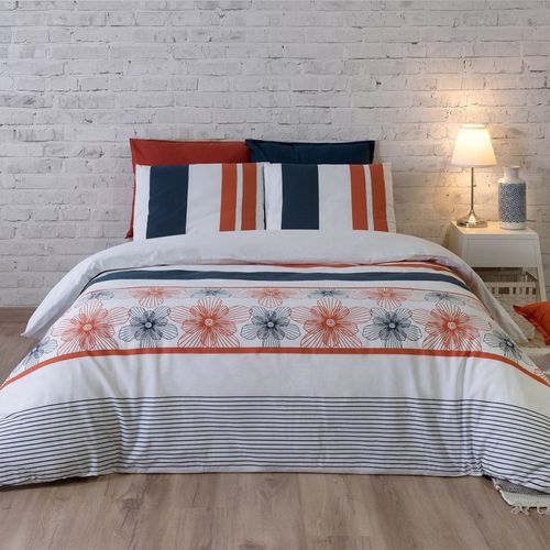 Housse De Couette 240x220 Elégance + 2 Taies Coton 57 Fils