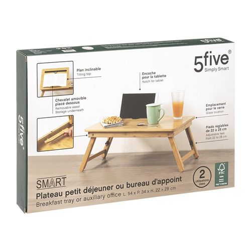 Plateau Déjeuner Bambou Avec Pieds Smart 54x34