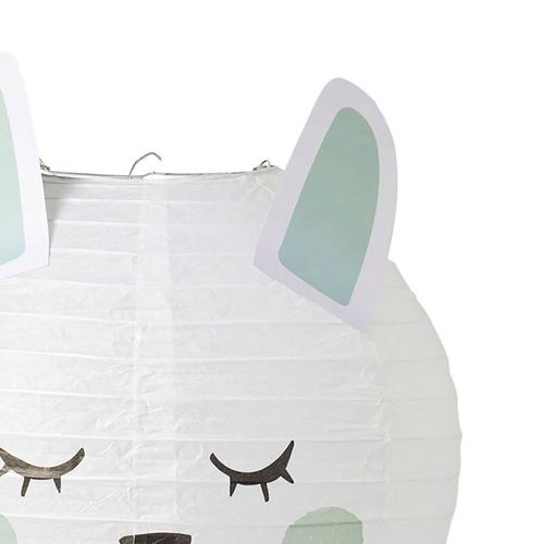 Suspension Boule Japonaise Lapin Bleu D35
