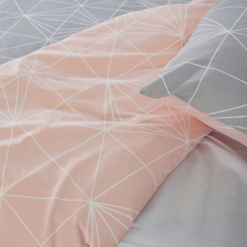 Housse De Couette 240x220 + 2 Taies Shyne 100% Coton 57 Fils