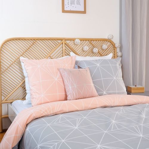 Housse De Couette 240x220 + 2 Taies Shyne 100% Coton 57 Fils