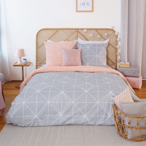 Housse De Couette 240x220 + 2 Taies Shyne 100% Coton 57 Fils