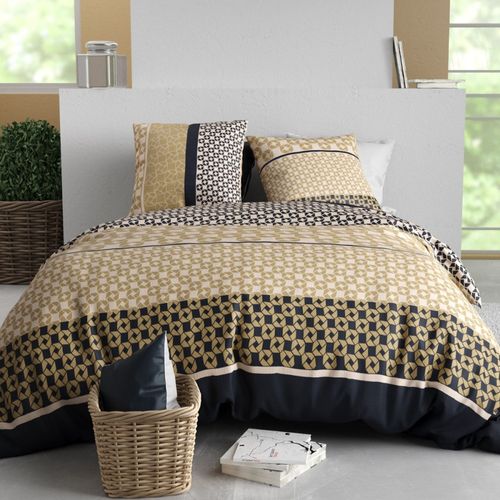 Housse De Couette 260x240 Luxore + 2 Taies Coton 57 Fils