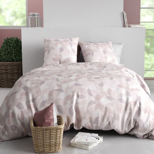 Housse De Couette 240x220 Cm + 2 Taies D'oreiller - Coton 57 Fils - Parure De Lit Simple Et Douce - 12