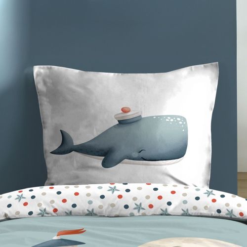 Housse De Couette Enfant 140x200 + 1 Taie Coton 57 Fils
