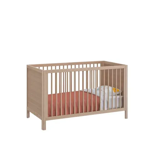 Lit À Barreaux En Bois Bois Clair 70x140