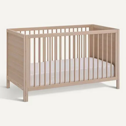 Lit À Barreaux En Bois Bois Clair 70x140