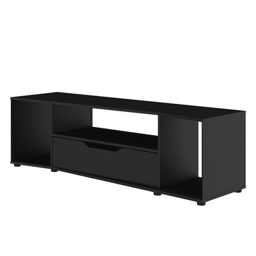 Meuble TV LED Bleue Hack Noir