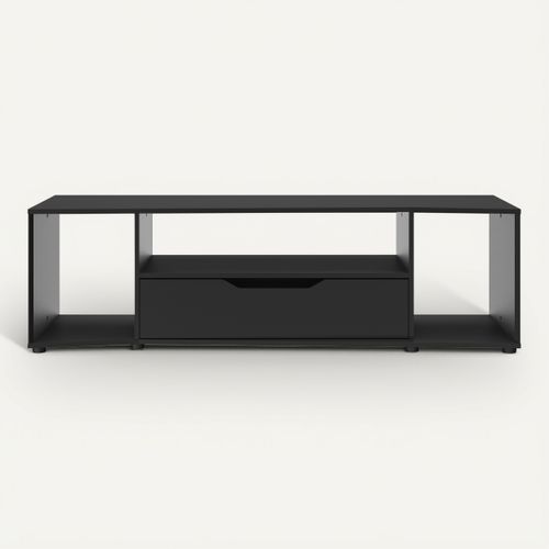 Meuble TV LED Bleue Hack Noir