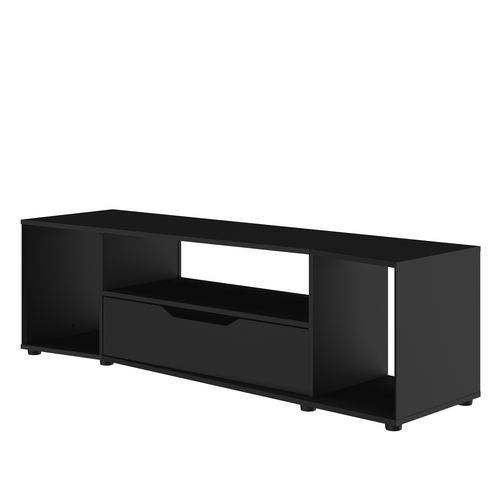 Meuble TV LED Bleue Hack Noir