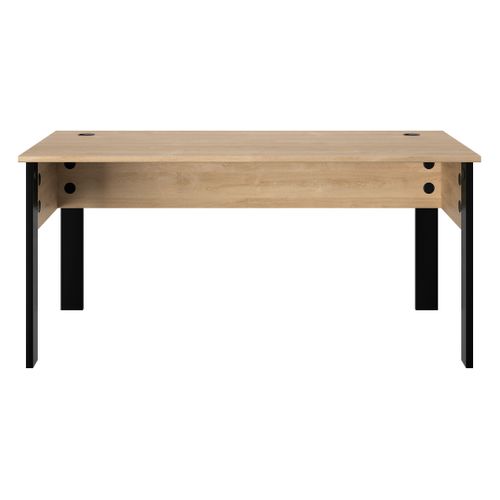 Bureau L. 160 cm FARO imitation Chêne et noir