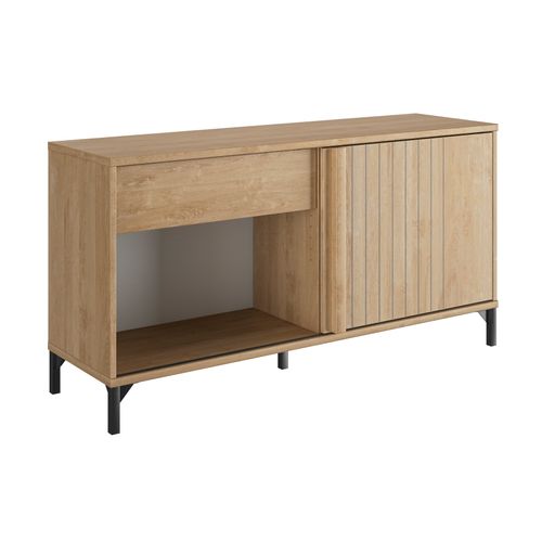 Retour crédence FARO imitation Chêne et noir