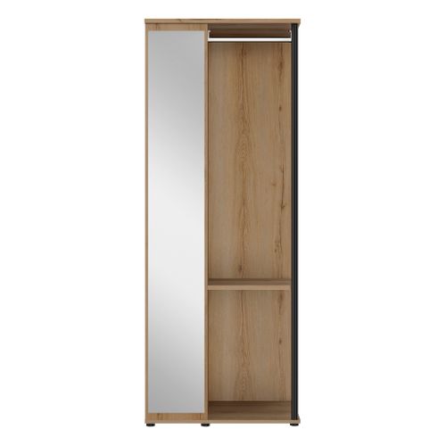 Armoire miroir LUCIAN imitation chêne