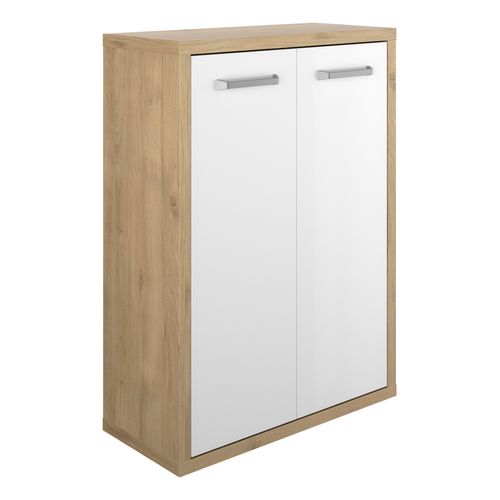 Option 2 portes H. 110 cm ELIO blanc laqué