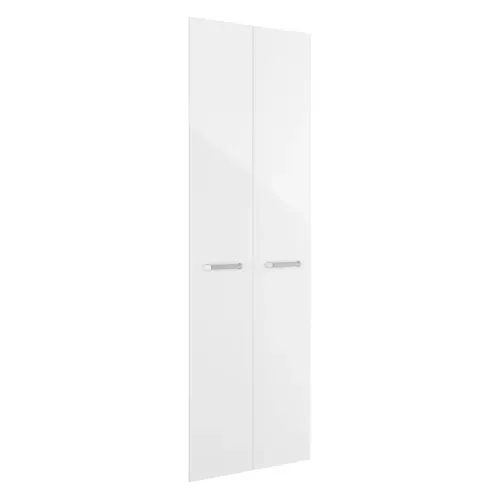Option 2 portes H. 210 cm ELIO blanc laqué vue 3/4