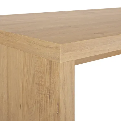 Bureau ELIO imitation châtaignier naturel vue détaillée