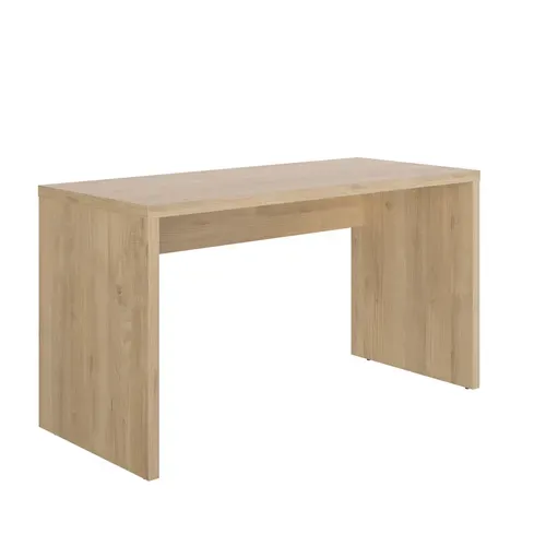 Bureau ELIO imitation châtaignier naturel vue 3/4
