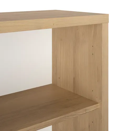 Bibliothéque H. 110 cm ELIO imitation châtaignier naturel vue détaillée