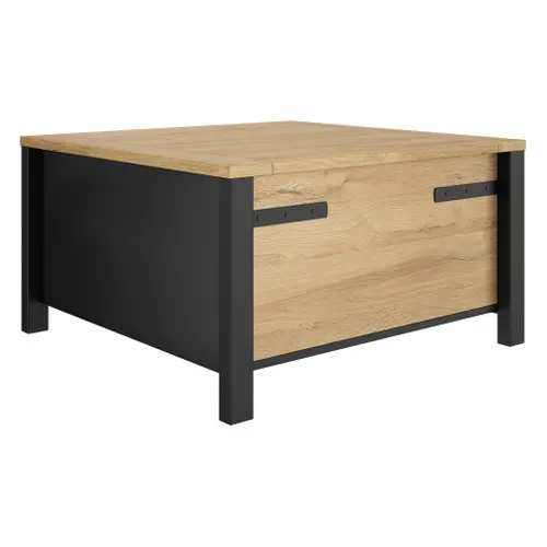 Table basse CORK imitation chêne/noir