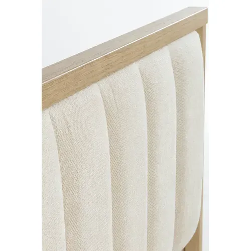 Lit 180x200 cm MANAE imitation chataigne/blanc