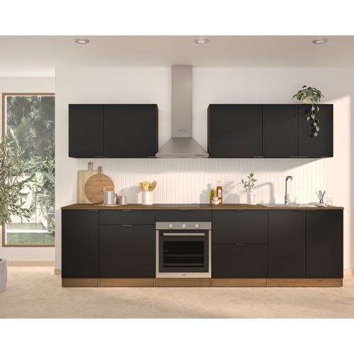 Bas 80 cm 2 portes EDEN chêne - gris