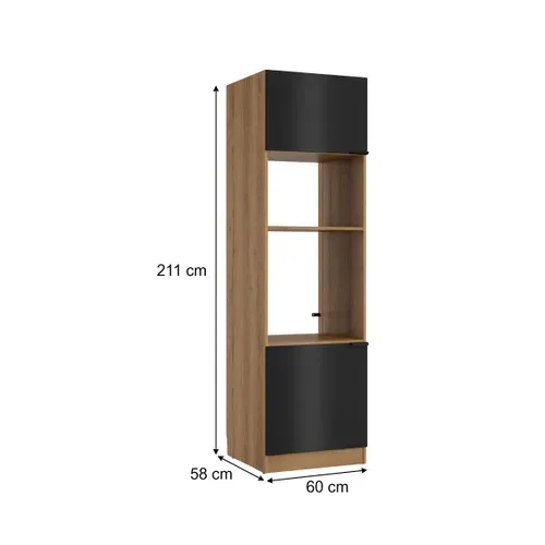 Colonne four 60cm EDEN chêne - gris